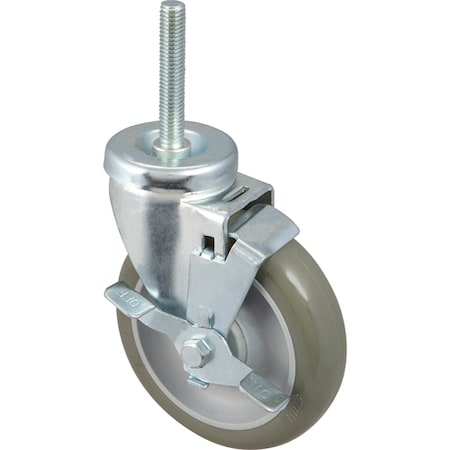Nieco Caster, Swivel, 5, 1/2-13, W/Brk For - Part No Nc9588 NC9588